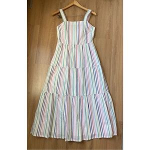 J Crew Tiered Maxi Dress in Cotton Poplin NWOT Size 0